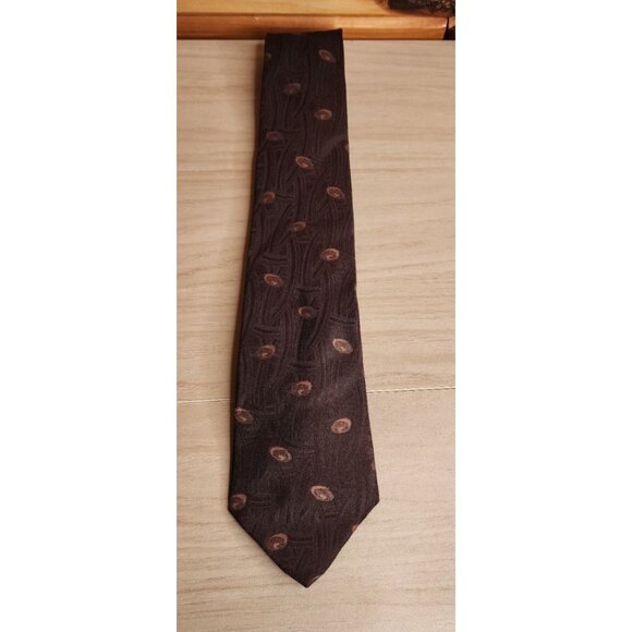 The American Edition Neck Tie Brown 95% Polyester 5% Silk Made In USA - Picture 2 of 7